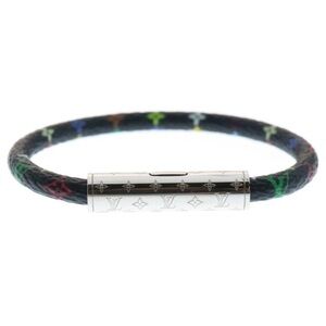 Louis Vuitton Black Bracelet with Multicolor Accents
